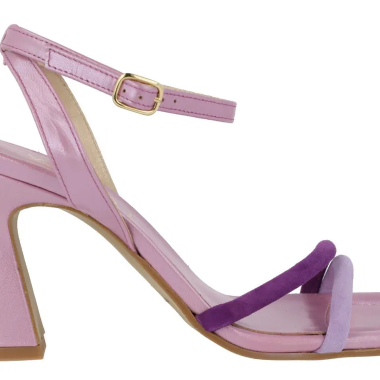 Sandalias Kate con tacón alto y pulsera al tobillo