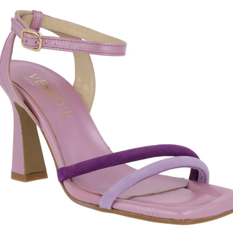 Sandalias Kate con tacón alto y pulsera al tobillo