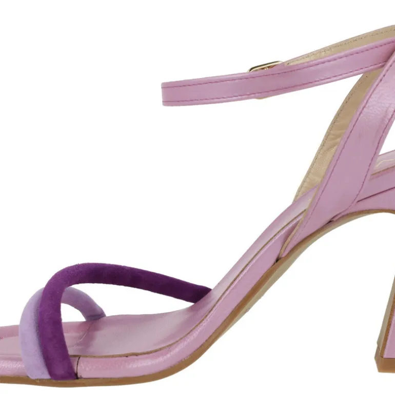 Sandalias Kate con tacón alto y pulsera al tobillo