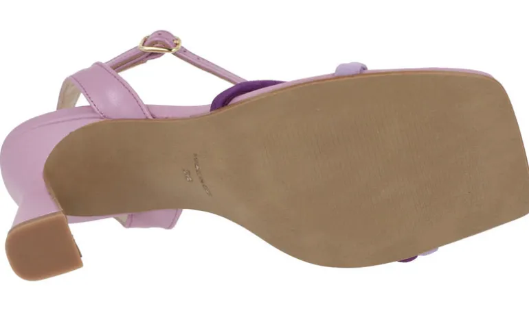 Sandalias Kate con tacón alto y pulsera al tobillo