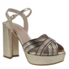 Sandalias multicolor con plataforma para mujer Titur