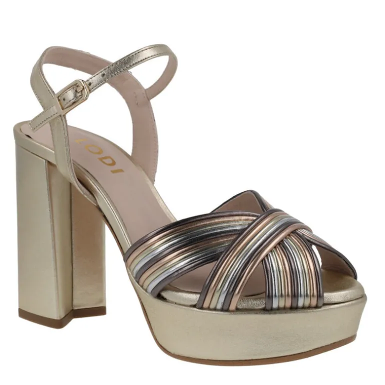 Sandalias multicolor con plataforma para mujer Titur