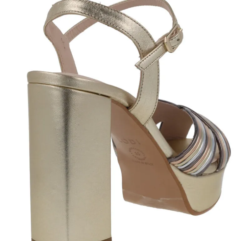 Sandalias multicolor con plataforma para mujer Titur