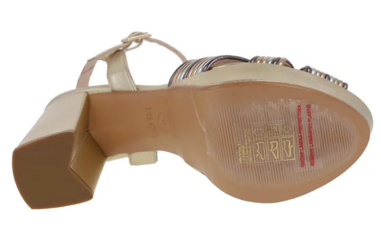 Sandalias multicolor con plataforma para mujer Titur
