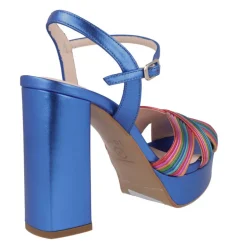 Sandalias multicolor con plataforma para mujer Titur