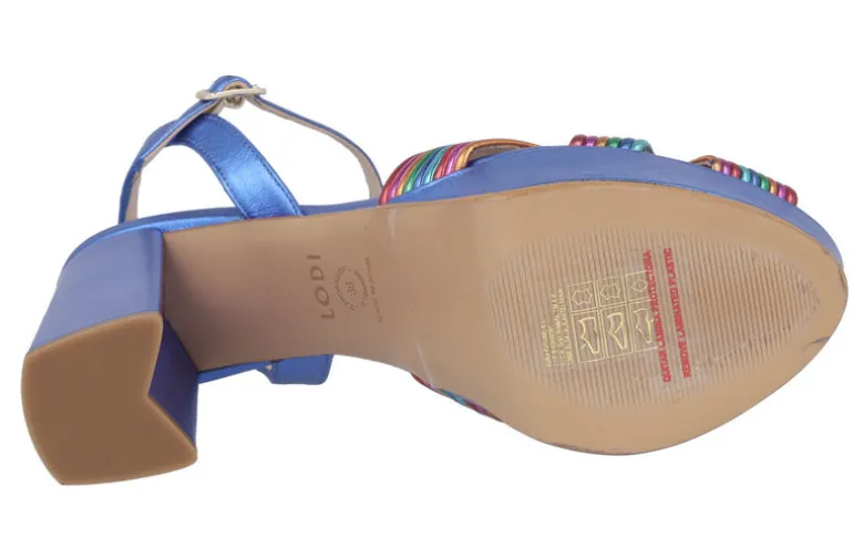 Sandalias multicolor con plataforma para mujer Titur