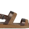 Sandalias multimaterial Dandra Bronce camel