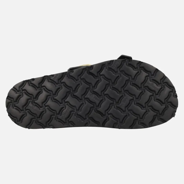 Sandalias negras con hebillas doradas y tira al talón Bolus 252