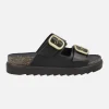 Sandalias negras de piel con hebillas ajustables Tunez 130
