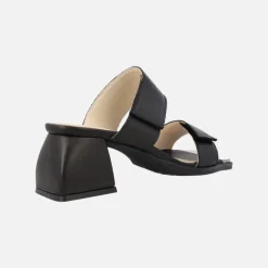 Sandalias negras de piel con velcros Alpe Dolly