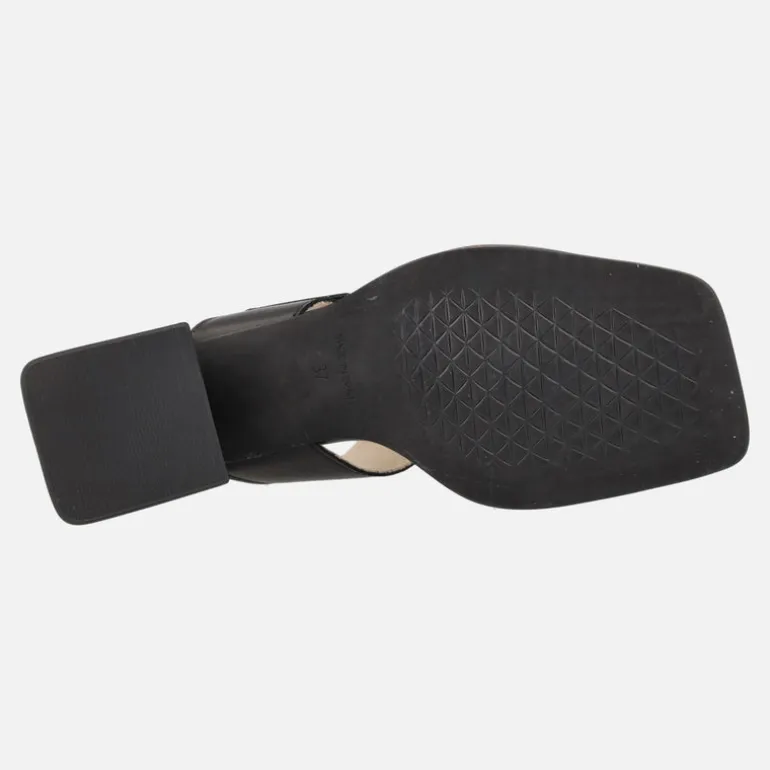 Sandalias negras de piel con velcros Alpe Dolly