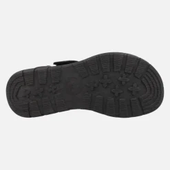 Sandalias negras de piel con plataforma Noah