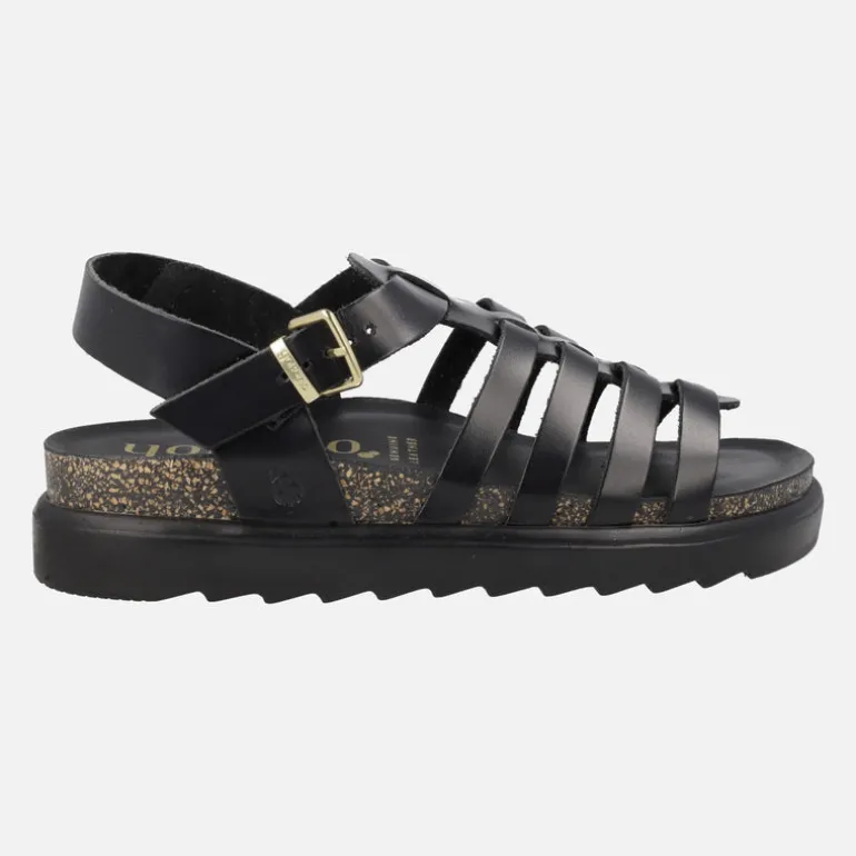 Sandalias negras estilo cangrejeras Tunez 107