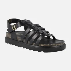 Sandalias negras estilo cangrejeras Tunez 107