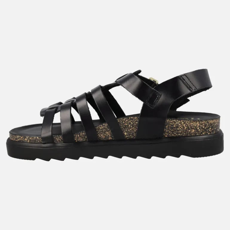 Sandalias negras estilo cangrejeras Tunez 107