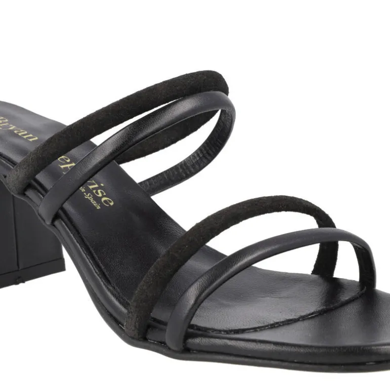 Sandalias Nolita de tiras combinadas y tacón ancho para mujer