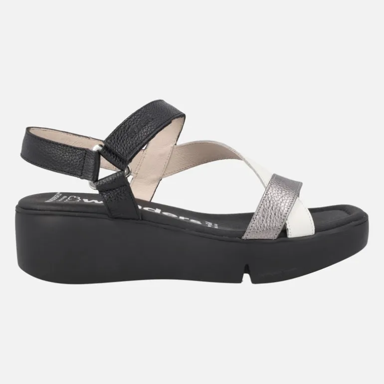 Sandalias Pandora con tiras combinadas y plataforma Extralight