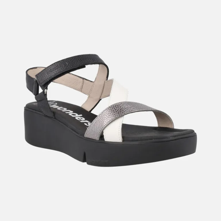 Sandalias Pandora con tiras combinadas y plataforma Extralight