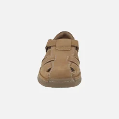 Sandalias para hombre en piel nobuck cuero con cierre de velcros