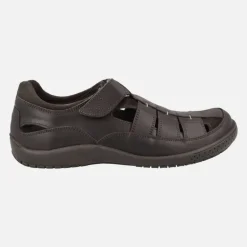 Sandalias para hombre Meridian Basics en piel marrón