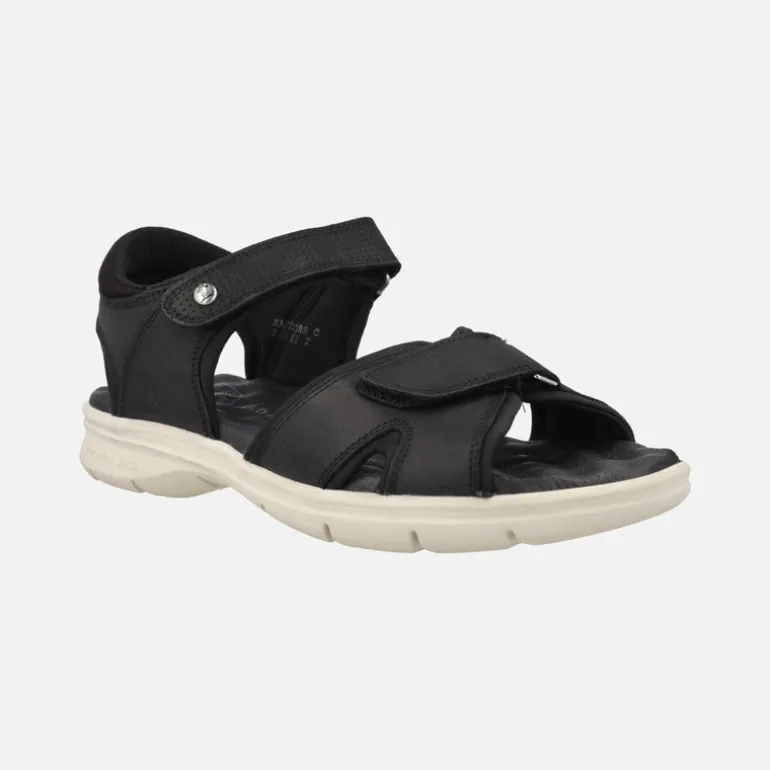 Sandalias para hombre Panama jack Sanders en napa grass negra