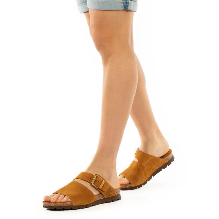Sandalias para hombre Saturno en serraje cuero