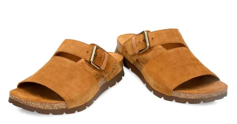 Sandalias para hombre Saturno en serraje cuero