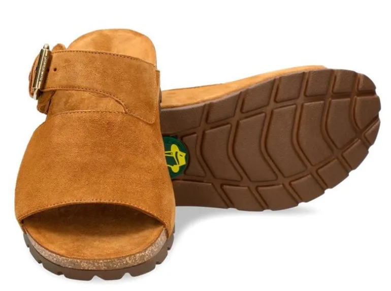 Sandalias para hombre Saturno en serraje cuero