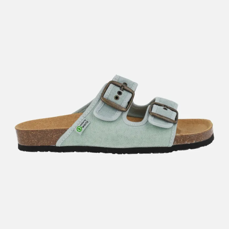 Sandalias para mujer Tropic en algodón orgánico con piso BIO