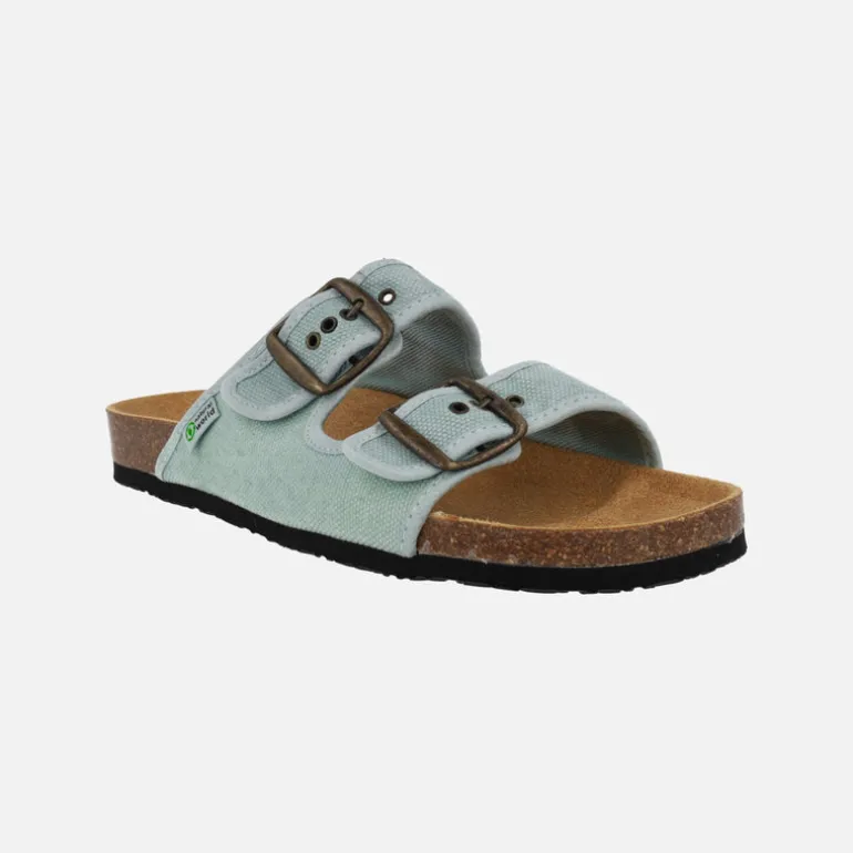 Sandalias para mujer Tropic en algodón orgánico con piso BIO