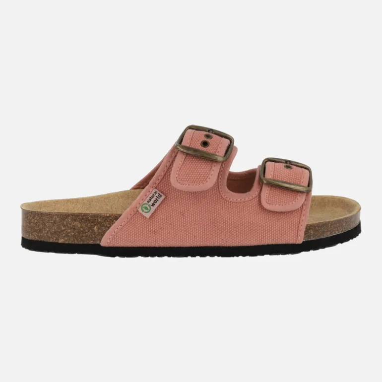 Sandalias para mujer Tropic en algodón orgánico con piso BIO