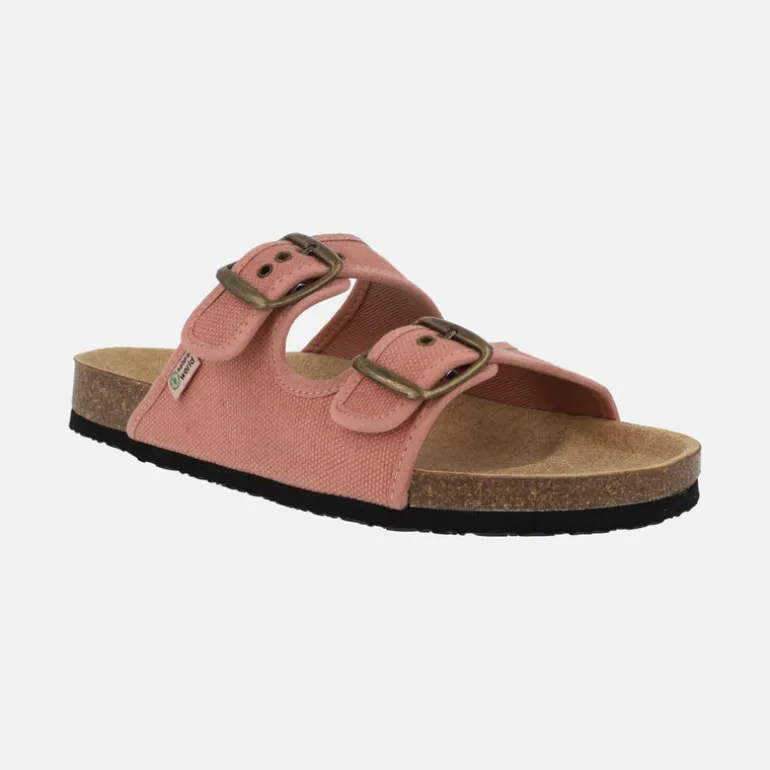 Sandalias para mujer Tropic en algodón orgánico con piso BIO