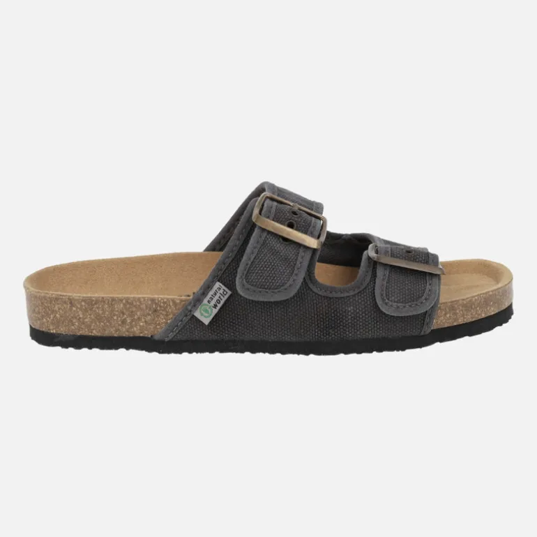 Sandalias para mujer Tropic en algodón orgánico con piso BIO