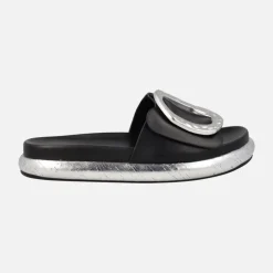 Sandalias planas con maxi hebilla Pascal