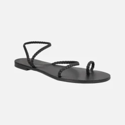 Sandalias planas con tiras trenzadas