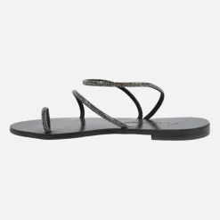 Sandalias planas con tiras de strass 63-TCM Nicolas Lainas