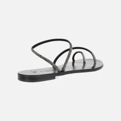 Sandalias planas con tiras de strass 63-TCM Nicolas Lainas