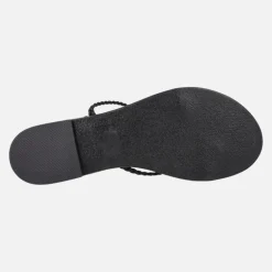 Sandalias planas con tiras trenzadas