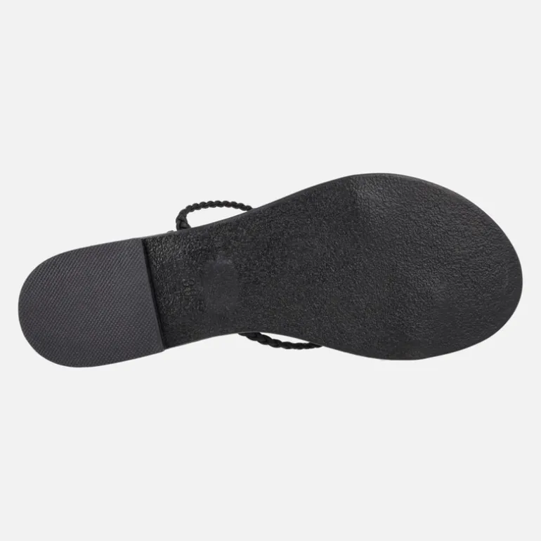 Sandalias planas con tiras trenzadas