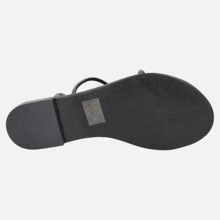 Sandalias planas con tiras de strass 63-TCM Nicolas Lainas