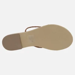 Sandalias planas con tiras trenzadas