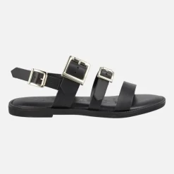Sandalias planas de piel con hebillas Zorion
