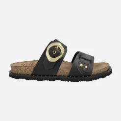 Sandalias planas de piel Bolus 254 con hebilla asimétrica