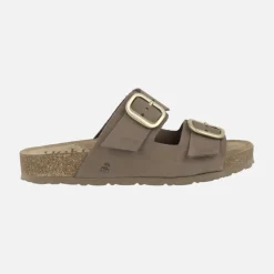 Sandalias planas de piel estilo bios con hebillas Jerba 700