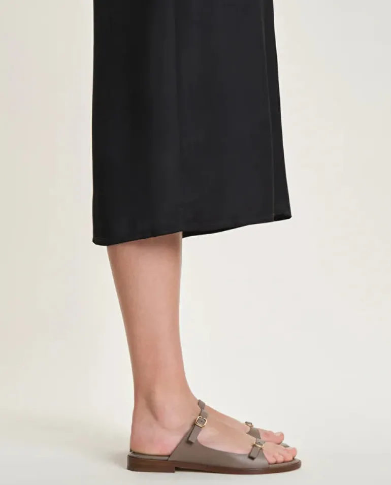 Sandalias planas de piel para mujer Lottusse Nylo con hebillas