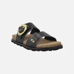 Sandalias planas de piel Bolus 254 con hebilla asimétrica