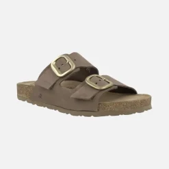 Sandalias planas de piel estilo bios con hebillas Jerba 700