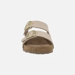 Sandalias planas de piel estilo bios con hebillas Jerba 700