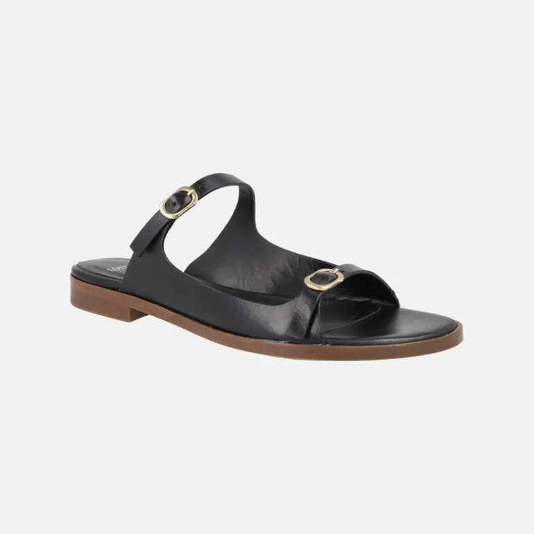 Sandalias planas de piel para mujer Lottusse Nylo con hebillas