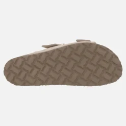 Sandalias planas de piel estilo bios con hebillas Jerba 700